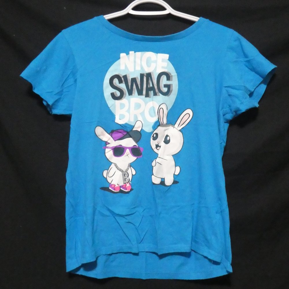 SWS | xl, Extra Large | Blue | Nice Swag Graphic Tee | 100% cotton | BNWOT - Picture 1 of 12